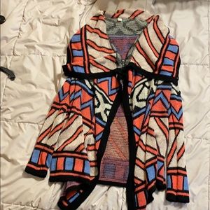 Aztec sweater cardigan